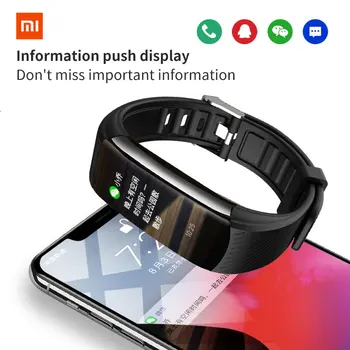 2022 Xiaomi Mijia Смарт Часовници Мъжки Фитнес Тракер IP67 Водоустойчиви Дамски Умен Часовник Със Записващо Упражнения Сърцето Умен Гривна