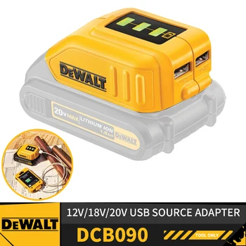 DEWALT DCB090 USB Захранване Адаптер на Захранване За DeWalt 12 18 На 20 В Литиево-Йонна Батерия