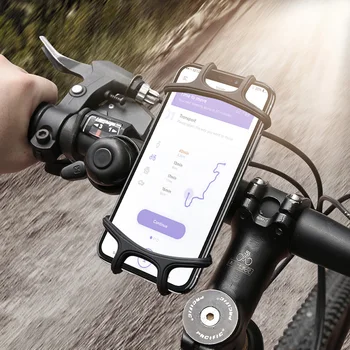 Универсален Държач За Телефон За Велосипед, Силикон Нескользящий Скоба За Закрепване към Кормилото, Стойка За GPS, Обзавеждане За Samsung iPhone Huawei RR7272