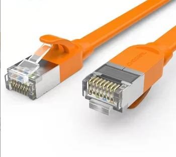 AJ02 мрежов кабел Catsix домашна сверхтонкая високоскоростната мрежа cat6 gigabit 5G бърза компютърна изпращане на съединителната скок