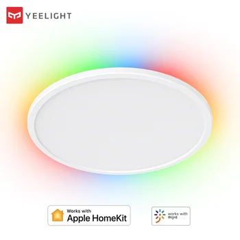 yeelight интелигентен led RGB тавана лампа 400C ултратънък околния цветен лампа умно гласово управление на работа с Homekit и приложение Mi home