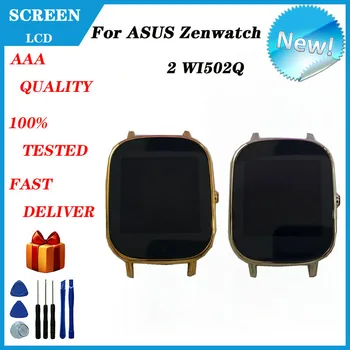 1,45-инчов OLED дисплей за ASUS Zenwatch 2 WI502Q LCD дисплей, екран с рамка + сензорен екран дигитайзер за ASUS Zenwatch 2 38 мм