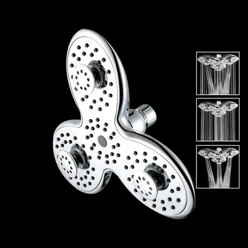 ABS Накрайник За душ под формата на Лоба 3 Функции Аксесоари За Баня Горна Дюза За Душата на Дъждовна мастилено-Струен Душ СПА Накрайник За душ