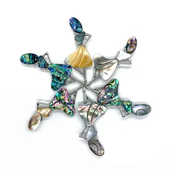 Висулка във формата на черупките на морските Охлюви, Натурална Ретро Брошка във формата на човек, Цветни Кожено Въже, Бижута 