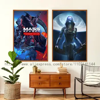 Mass Effect Легендарния Издание на видеоигри Украса Плакат на Стенно Изкуство Персонализиран Подарък Модерен Семеен Декор За спалня Платно Плакати