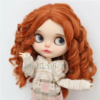 Кукла перука кукла Blythe с высокотемпературным коприна 9-10 инча фалшива коса-аксесоари за кукли