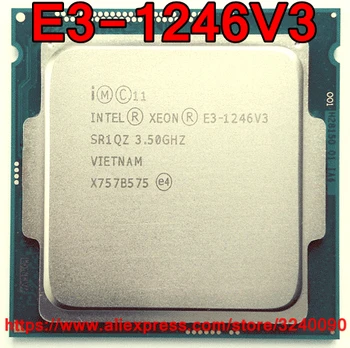 Оригиналния cpu Intel Процесор Xeon E3-1246V3 3,50 Ghz, 8 М 84 Вата Quad-core E3 1246V3 LGA1150 Безплатна доставка E3 1246 E3 V3-1246 V3