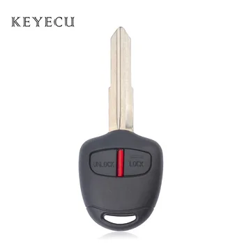 Keyecu Дистанционно Управление на Автомобилния Ключодържател 2 Бутона 433 Mhz ID46 Чип за Mitsubishi Lancer 2009 2010 2011 2012 2013 2014 G8D-576M-A