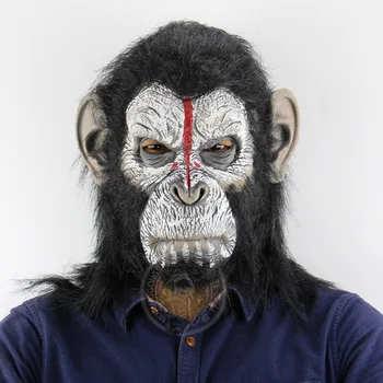 Маймуни и орангутани Прическа Хелоуин Ужас Страшно животно маймуна маска
