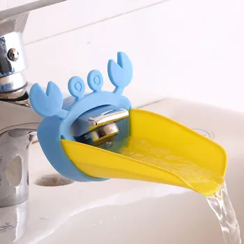 Cartoony Удължител Кран Спестяване на вода Помага на Децата да си Мият ръцете, Удължител за Кран за баня са Добър Подарък за Деца Дропшиппинг