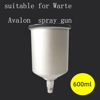 600 мл Подходящ за Warte Avalon Пластмасов пистолет-спрей Гърне Контейнер Гравитационный пистолет-спрей чаша Гърне аксесоари за пневматични инструменти