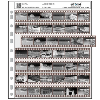 eTone 35/135 mm Пакети за анти-реклама на филма Безкислотный Околовръстен Лепило Черно-бял Цветен филм Снимки на Слайд-дълго Съхранение на до 30 листа
