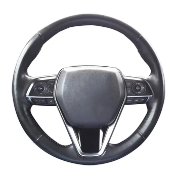 Покриване на Кормилното Колело С Оплеткой От Изкуствена Кожа За Toyota RAV4 AX50 Corolla G12 Axio Altis Camry Xv70 Avalon 2019 2020 2021