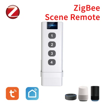 SASHA ZigBee умен дом Безжичен Ключ Сцена 4 Банда дистанционно Управление Преносим Hub на Hristo Zigbee Не изисква ограничения за управление на устройства