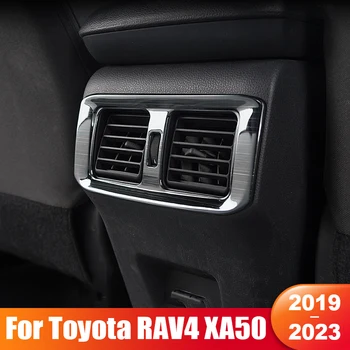 За Toyota RAV4 XA50 2019 2020 2021 2022 2023 RAV 4 Хибриден Автомобил на Заден Климатик отдушник Капачка От Неръждаема Аксесоари