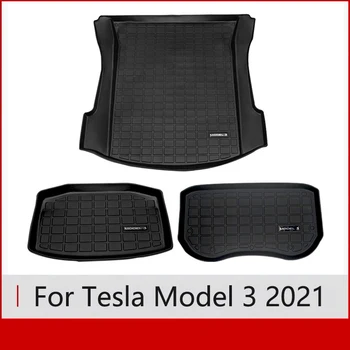 За Tesla model3/Y 2021 предната и задната част на задния панел на кутията водоустойчив защитен панел топлоизолационна тампон сгъваема тампон авточасти