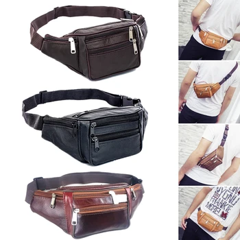 Модерен мъжки поясная чанта с множество джобове и няколко куки-светкавици, Поясная Чанта с Регулируем колан, Поясная чанта За пазаруване, Чанти и калъфи За телефони