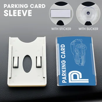 Бял / Прозрачен ръкав за паркинг карти, Запазване на информационни Карти при паркиране на карти за паркиране на предното стъкло