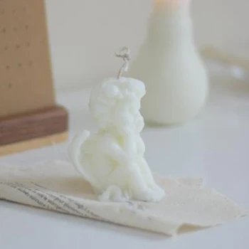 3D Свещ във Формата На Ангел Статуя на Херувим Ароматерапия Скандинавски Домашен Декоративен