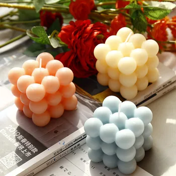 INS Кубче на Рубик Ароматна Свещ Корейски домашно аромат геометрични моделирующие украса Креативен Подарък на едно Момиче