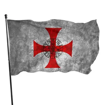 90x150 см на Римо-Католическата Църква на Рицарите Тамплиеры Флаг